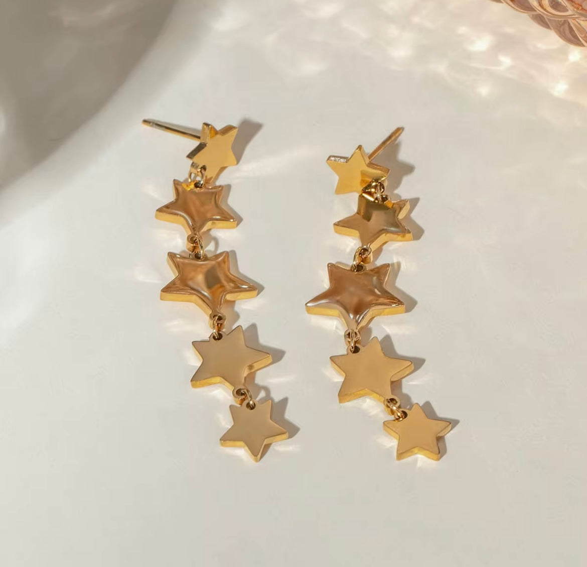 Stars dangle earrings