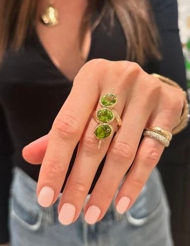 The olive twist ring