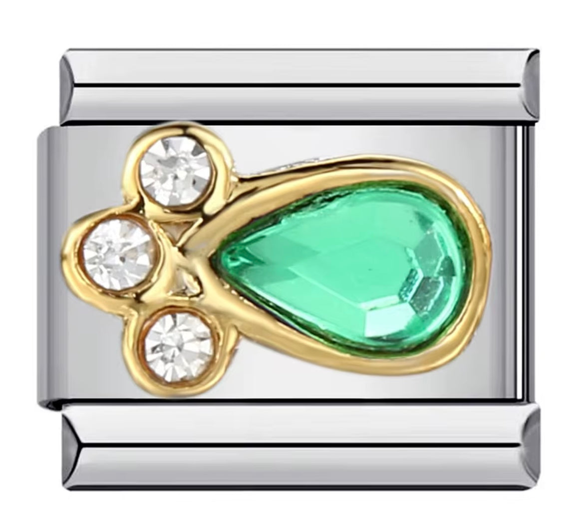 Italian zircon charms