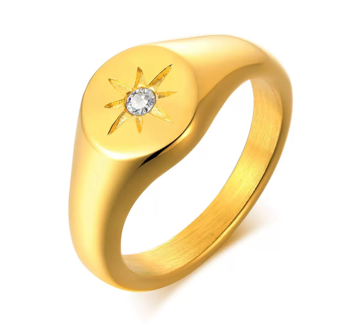 Pinky stardust ring