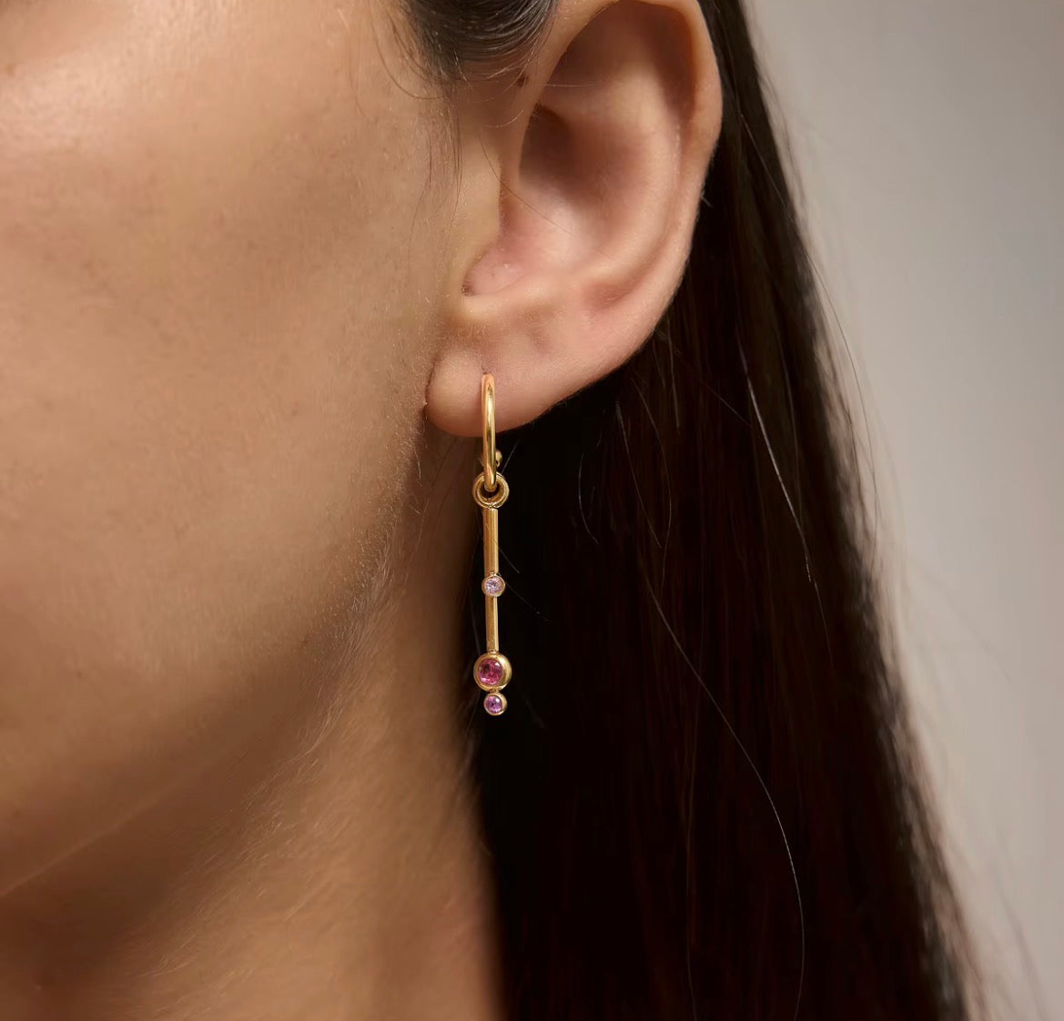 Rose earrings