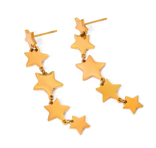 Stars dangle earrings