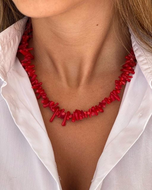 Red Morganite necklace