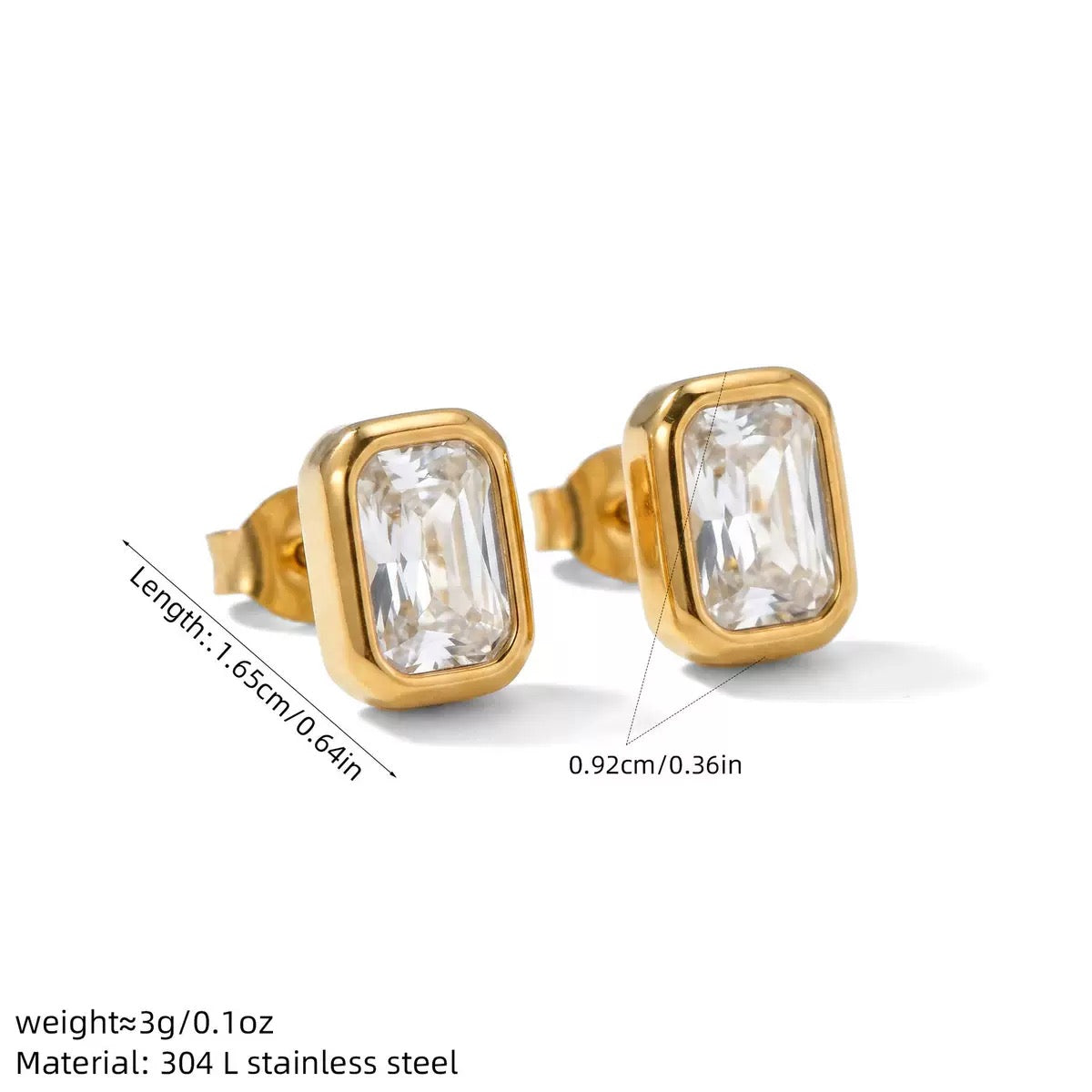 White Diamond earrings
