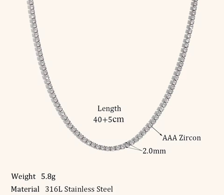 Tennis necklace