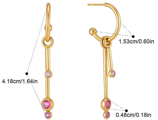 Rose earrings