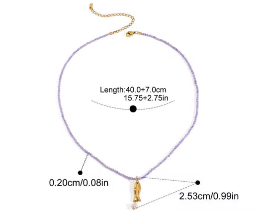 Greece beads necklace