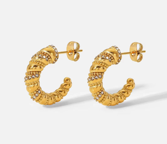 Croissant earrings