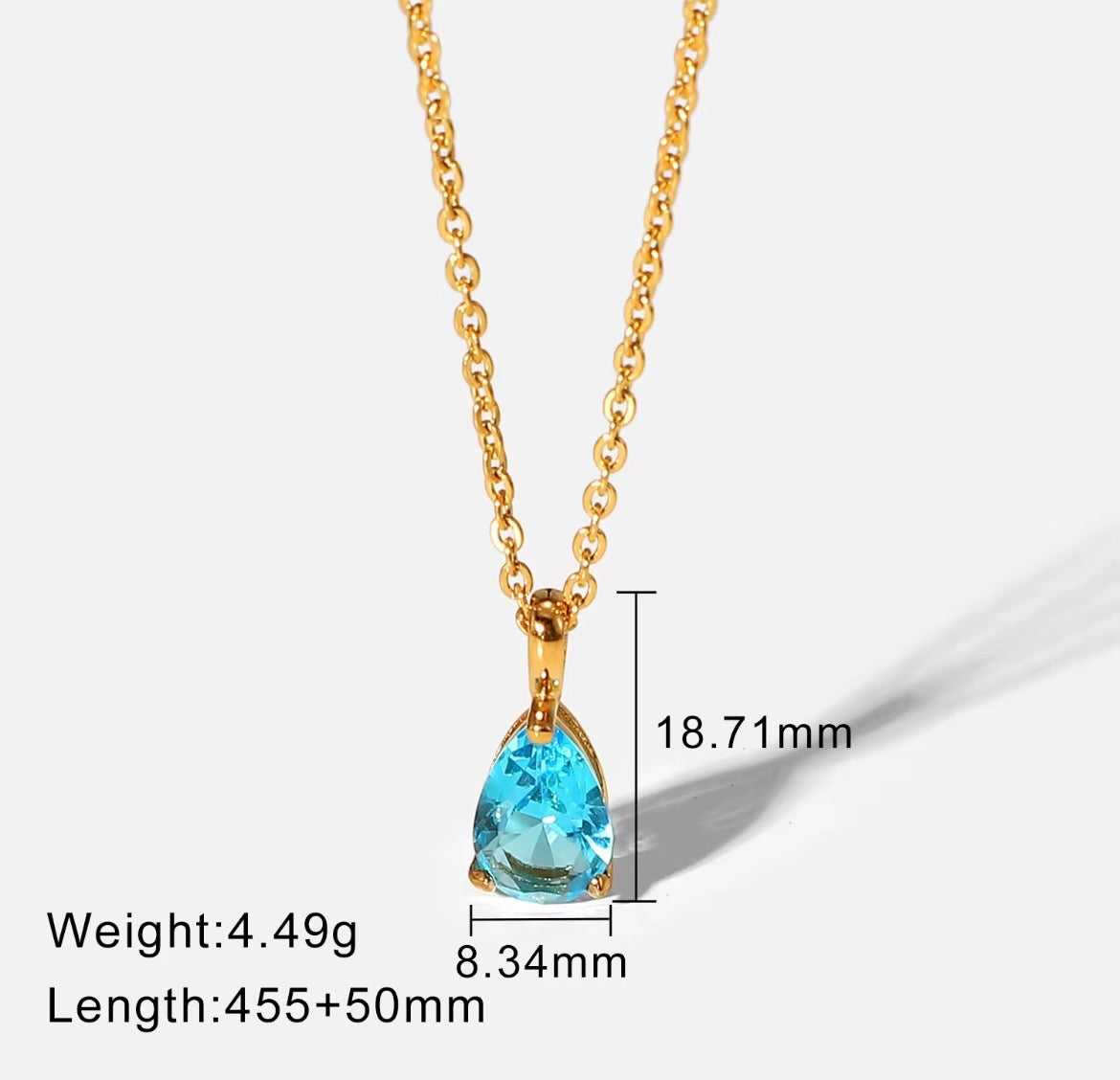 Sky blue necklace