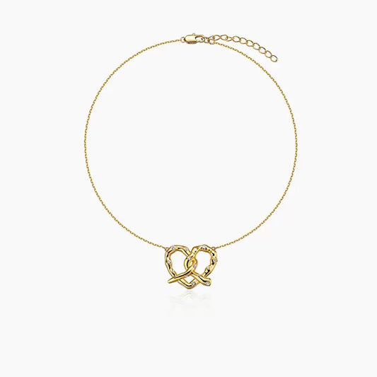 Pretzel Diamond necklace