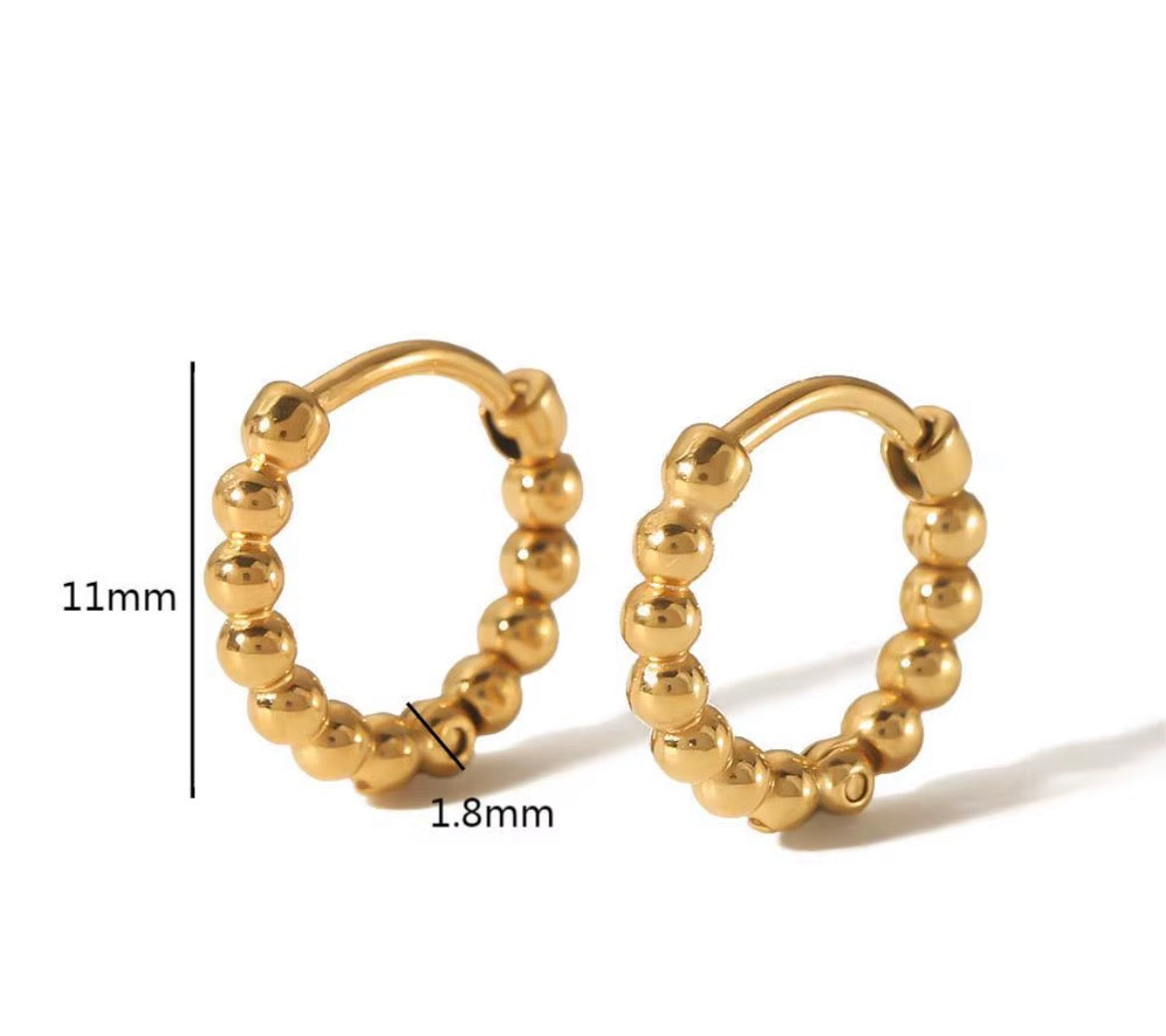 Beaded hoops