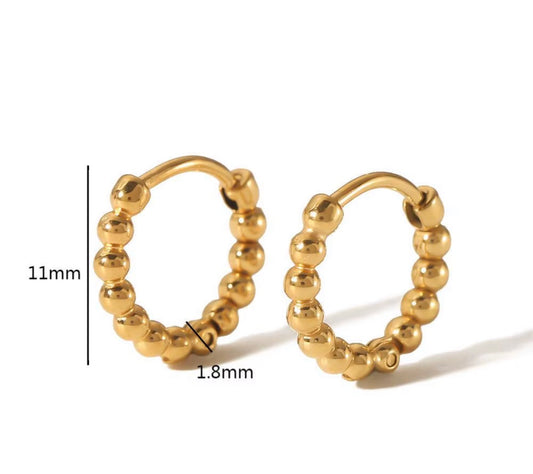 Beaded hoops