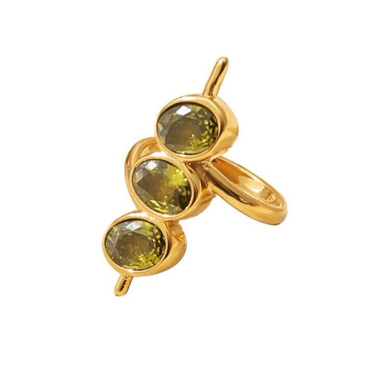 The olive twist ring