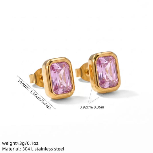 Pink Diamond earrings